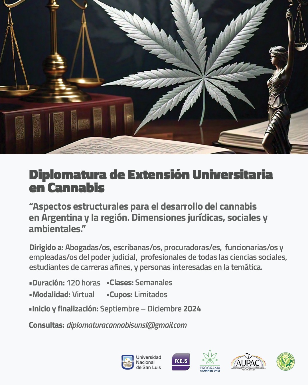 Diplomatura de Extensión Universitaria en Cannabis - 2024